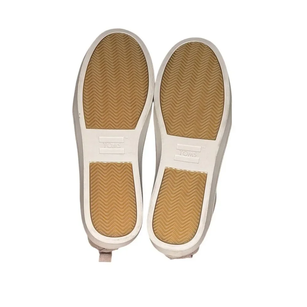 New Toms Womens Bryce Sand Beige Suede Slip On Shooties Shoes 10 High Top